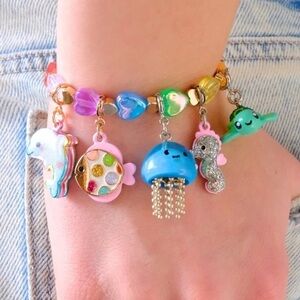 NWT Bundle of 3 Charm-it Jewelry Fashion Charms - Pizza, Lil' Jelly, Lip Gloss